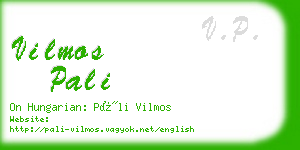 vilmos pali business card